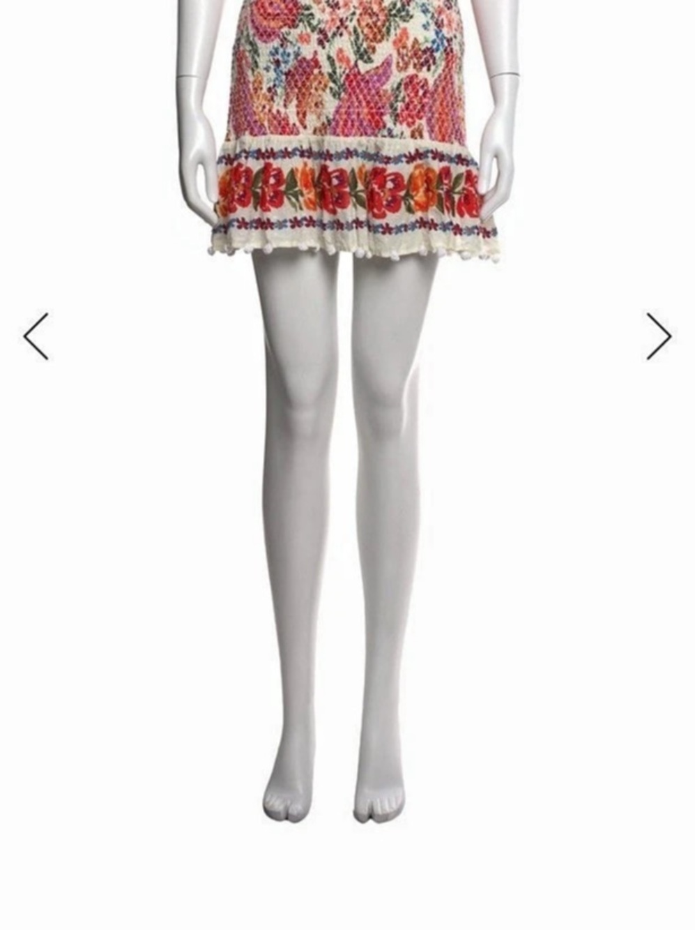 FARM Rio Floral Ruffle Mini Skirt Size Medium - Picture 2 of 6